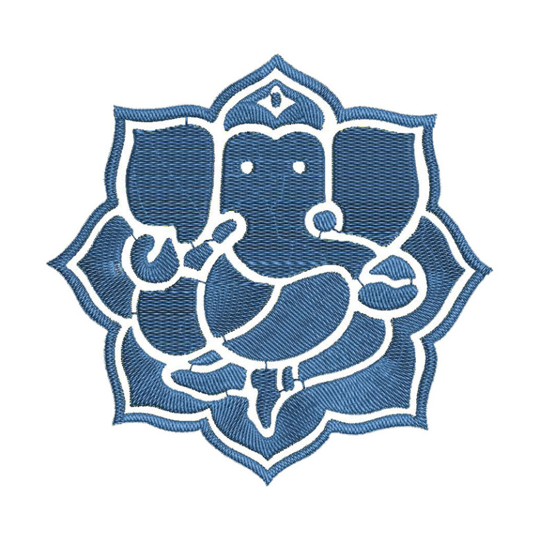 Indian God Wall Art Embroidery Design