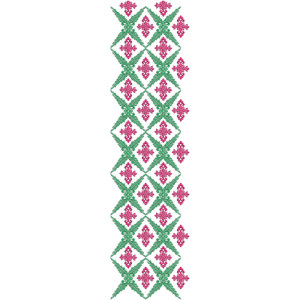 Colorful All Over Embroidery Design 10885