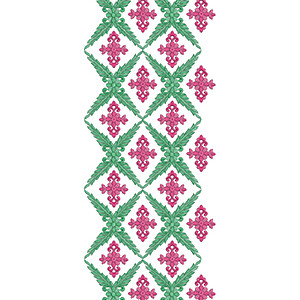 Colorful All Over Embroidery Design 10885