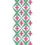 Colorful All Over Embroidery Design 10885