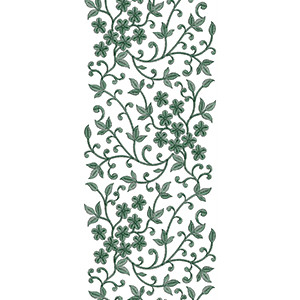 Wedding Dress Embroidery Design 11035