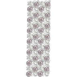 Rose Lite All-over Embroidery Design 12395