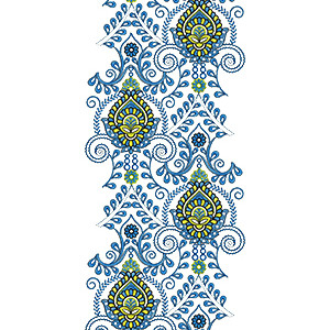 Shawls Paisley Embroidery Design 17204