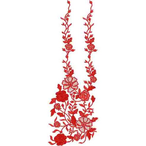 Roman Style Window Curtain Embroidery Design