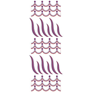 Wedding Dress Embroidery Design 18818