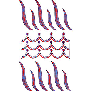 Wedding Dress Embroidery Design 18818