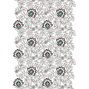 Kashmiri Shawls Embroidery Design 22522