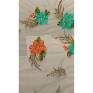 Superb Flower Allover Embroidery Design 22558