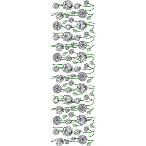 Flower Allover Embroidery Design 23375