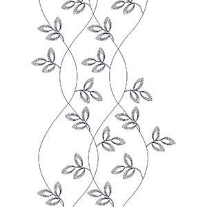 Triples Leaf Chain Stitch All Over Design 23725