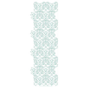 Lotus Chain Stitch All Over Design 23728