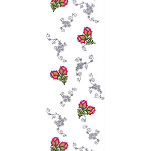 Vivid All Over Embroidery Design 24151