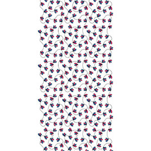 Tripartite Leaf Allover Embroidery Design 24381