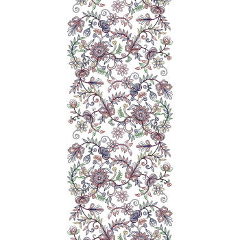 Traditional Kashmiri Shawl Embroidery Design 25028