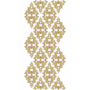 Pencil Skirt Allover Embroidery Design