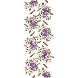 Midi Dress Allover Garment Embroidery Design