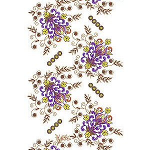 Midi Dress Allover Garment Embroidery Design