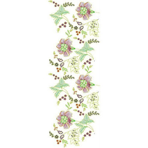 Garment Curtain Embroidery Design