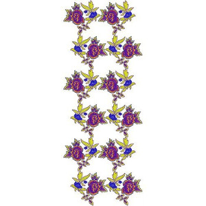 Casual Jersey Dresses Embroidery Design | Allover | Garment | Lump