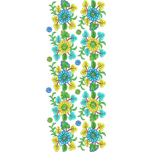 Paris Fashion Allover Embroidery Design