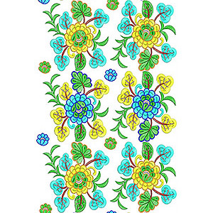 Paris Fashion Allover Embroidery Design