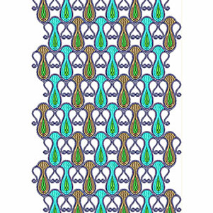 Decorative Pattern Allover Embroidery Design