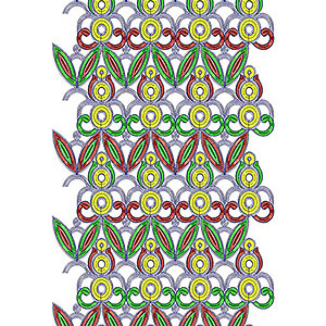 Stretch Dress Garment Embroidery Design