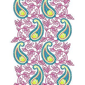 Paisley Patterns Allover Embroidery Design