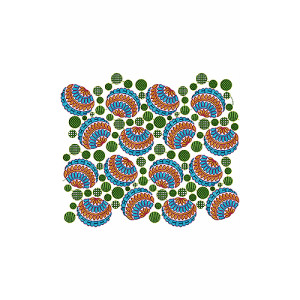 Mexican Folk Skirt Embroidery Design