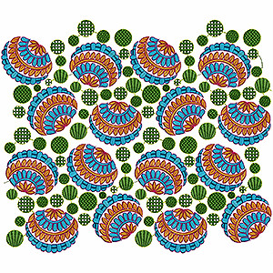 Mexican Folk Skirt Embroidery Design