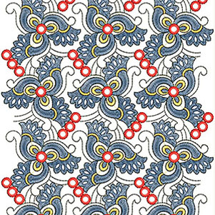 Southwestern Fashion Skirt Embroidery Design