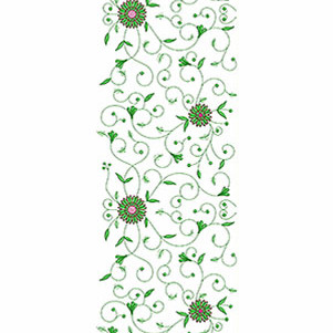 Skirt Garment Embroidery Design