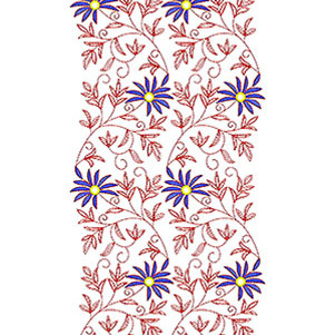 Women Wear Garment Embroidery Design