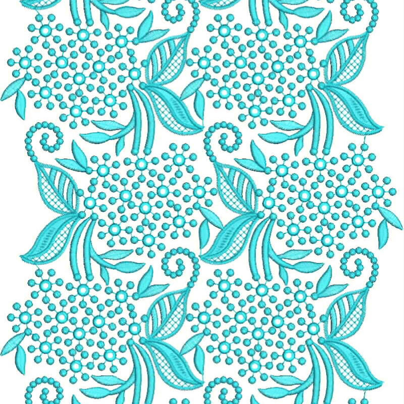 Beautiful Allover Embroidery Design 25667