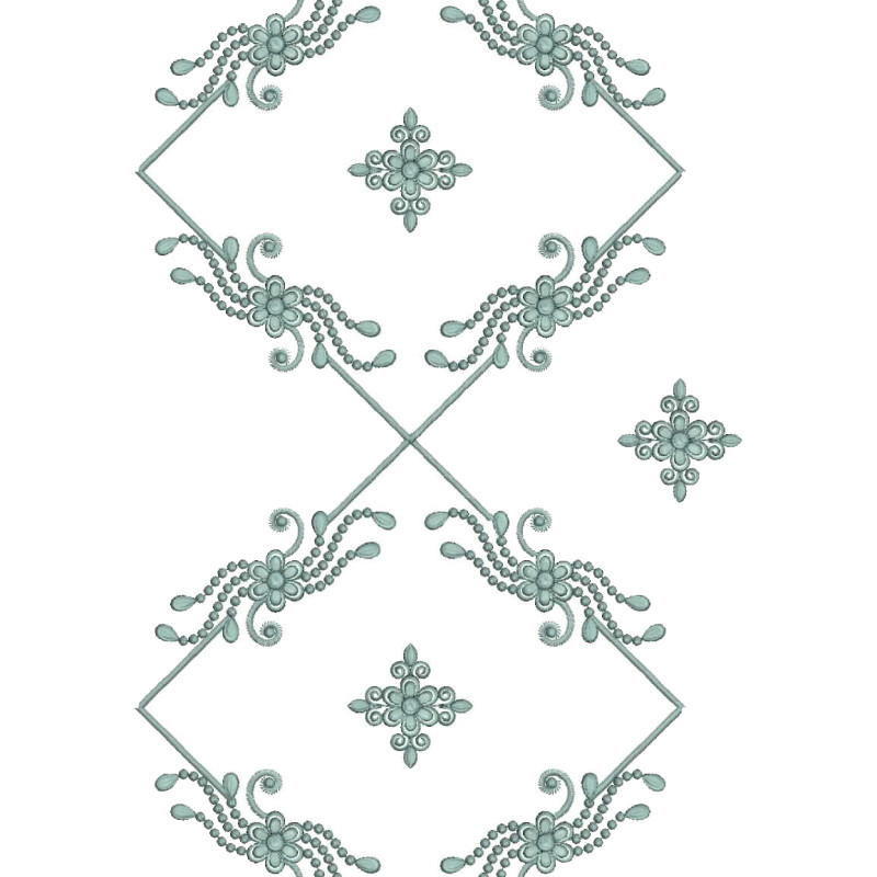 Curtain Allover Embroidery Design 25421
