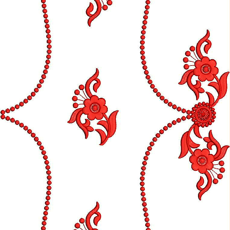 Curtain Allover Embroidery Design 25447