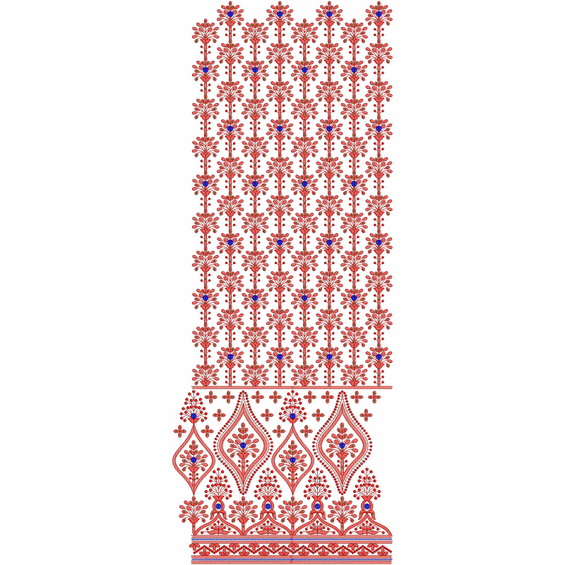 Curtain Allover Embroidery Design 25670