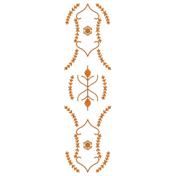 Curtain Embroidery Design 25264