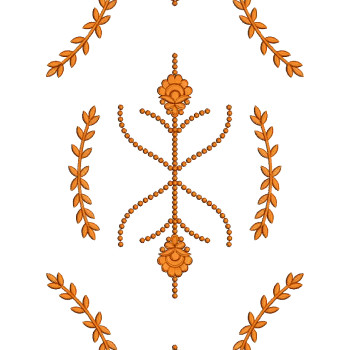 Curtain Embroidery Design 25264