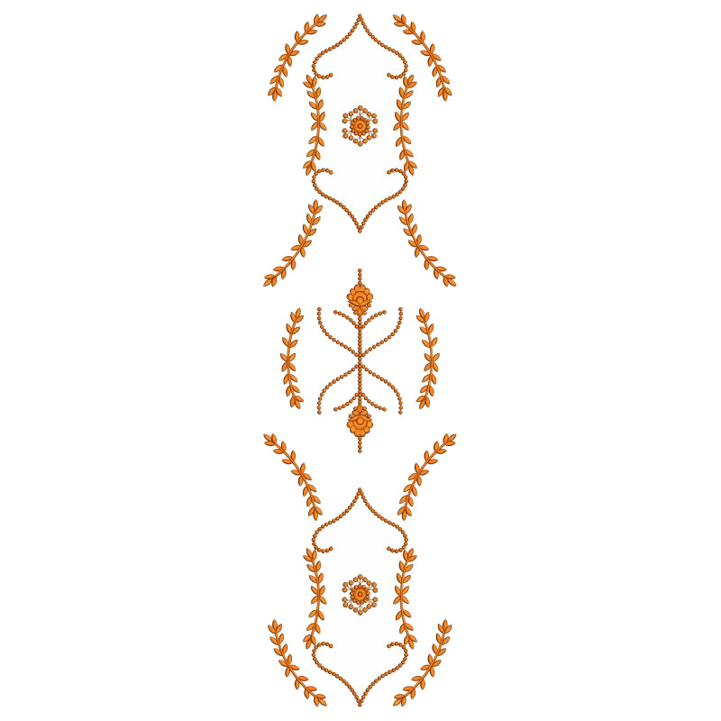 Curtain Embroidery Design 25264