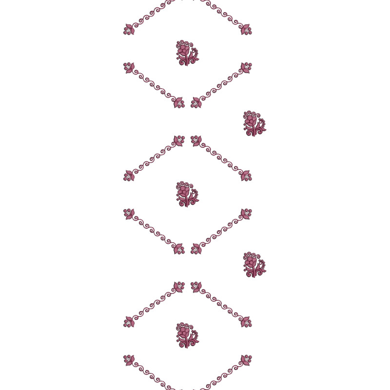 Curtain Embroidery Design 25272