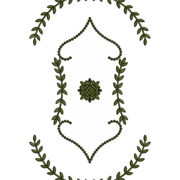 Curtain Embroidery Design 25311