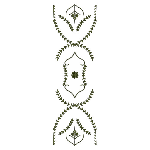Curtain Embroidery Design 25311