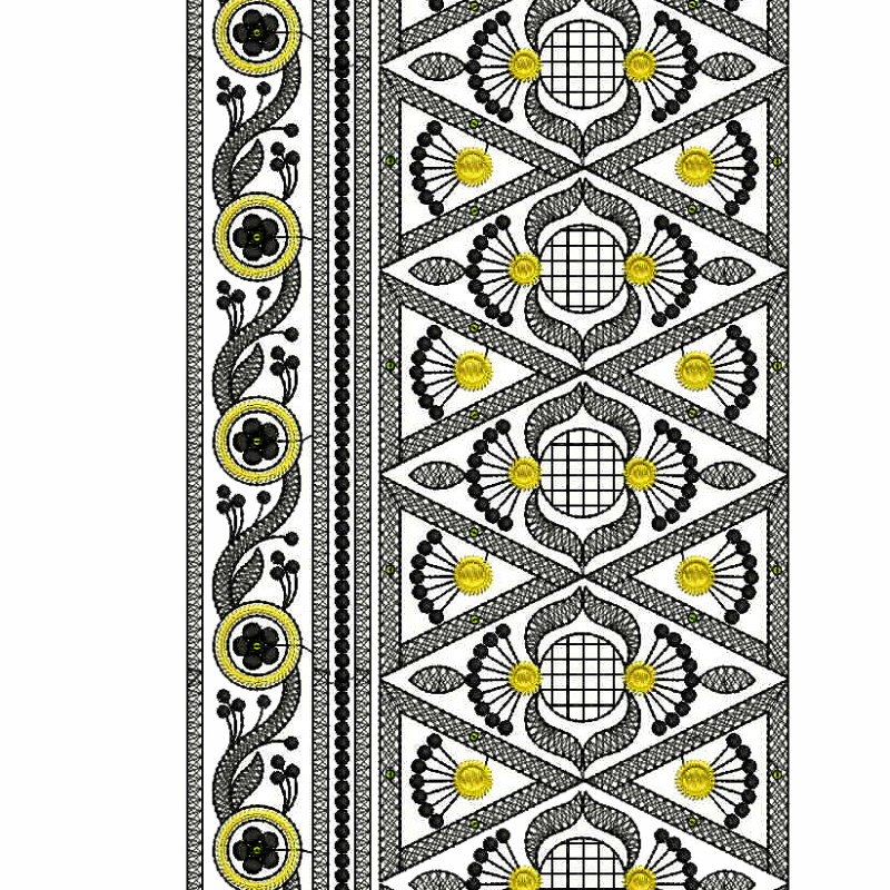 Fantasy All Over Lace Embroidery Designs 25668