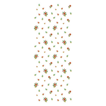 Flat With Sequins Drapes Curtain Allover Embroidery Design 24930