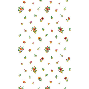 Flat With Sequins Drapes Curtain Allover Embroidery Design 24930