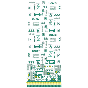 Geometric Style Allover Embroidery Design 25735