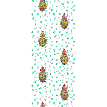 Multicolored All Over Embroidery Design