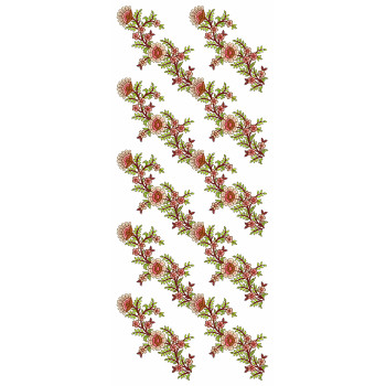 Multicolour Floral Emboidery Design 25665