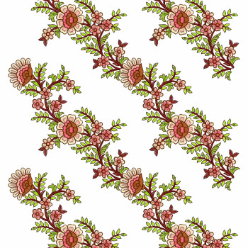 Multicolour Floral Emboidery Design 25665